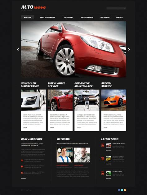 free car website template bootstrap.